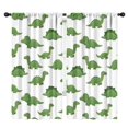 thumbnail image 1 of Blackout Kids Curtains,White Green Dinosaurs Pattern Childrens Insulated Curtains Set Of 2,Bedroom Essentials,Toddler Room Decor 42"x84", 1 of 5