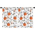 thumbnail image 1 of Blackout Kids Curtains,White Halloween Ghosts Skulls and Bats Childrens Insulated Curtains Set Of 2,Bedroom Essentials,Toddler Room Decor 42"x54", 1 of 5