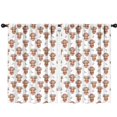 thumbnail image 1 of Blackout Kids Curtains,White Highland Cow Flower Butterfly Pattern Childrens Insulated Curtains Set Of 2,Bedroom Essentials,Toddler Room Decor 42"x63", 1 of 5