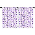 thumbnail image 1 of Blackout Kids Curtains,White Purple Butterfly Flower Pattern Childrens Insulated Curtains Set Of 2,Bedroom Essentials,Toddler Room Decor 42"x54", 1 of 5