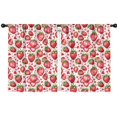 thumbnail image 1 of Blackout Kids Curtains,White Strawberry Plants Fruit Childrens Insulated Curtains Set Of 2,Bedroom Essentials,Toddler Room Decor 42x54in(106x137cm), 1 of 4