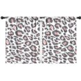 thumbnail image 1 of Blackout Kids Curtains,White and Pink Of Leopard Print Childrens Insulated Curtains Set Of 2,Bedroom Essentials,Toddler Room Decor 42"x54", 1 of 5