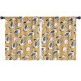 thumbnail image 1 of Blackout Kids Curtains,Yellow Baseball Items Pattern Childrens Insulated Curtains Set Of 2,Bedroom Essentials,Toddler Room Decor 52"x63", 1 of 5