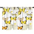 thumbnail image 1 of Blackout Kids Curtains,Yellow Butterfly Pattern Childrens Insulated Curtains Set Of 2,Bedroom Essentials,Toddler Room Decor 42"x63", 1 of 5