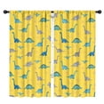 thumbnail image 1 of Blackout Kids Curtains,Yellow Cartoon Dinosaurs Pattern Childrens Insulated Curtains Set Of 2,Bedroom Essentials,Toddler Room Decor 42"x84", 1 of 5