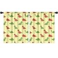 thumbnail image 1 of Blackout Kids Curtains,Yellow Cartoon Dinosaurs Pattern Childrens Insulated Curtains Set Of 2,Bedroom Essentials,Toddler Room Decor 52"x63", 1 of 5