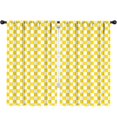 thumbnail image 1 of Blackout Kids Curtains,Yellow Checkerboard Childrens Insulated Curtains Set Of 2,Bedroom Essentials,Toddler Room Decor 52"x84"(132x213cm), 1 of 4