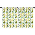thumbnail image 1 of Blackout Kids Curtains,Yellow Lemon Fruit Slices White Pattern Childrens Insulated Curtains Set Of 2,Bedroom Essentials,Toddler Room Decor 42"x54", 1 of 5