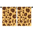 thumbnail image 1 of Blackout Kids Curtains,Yellow and Brown Of Leopard Print Childrens Insulated Curtains Set Of 2,Bedroom Essentials,Toddler Room Decor 42"x54", 1 of 5