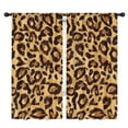 thumbnail image 1 of Blackout Kids Curtains,Yellow and Brown Of Leopard Print Childrens Insulated Curtains Set Of 2,Bedroom Essentials,Toddler Room Decor 42"x84", 1 of 5