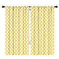 thumbnail image 1 of Blackout Kids Curtains,Yellow and White Checkerboard Pattern Childrens Insulated Curtains Set Of 2,Bedroom Essentials,Toddler Room Decor 42"x84", 1 of 5