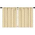 thumbnail image 1 of Blackout Kids Curtains,Yellow and White Checkered Pattern Children's Insulated Curtains Set Of 2,Bedroom Essentials,Toddler Room Decor 42"x54", 1 of 5