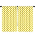 thumbnail image 1 of Blackout Kids Curtains,Yellow and White Checkered Pattern Childrens Insulated Curtains Set Of 2,Bedroom Essentials,Toddler Room Decor 52"x84", 1 of 5