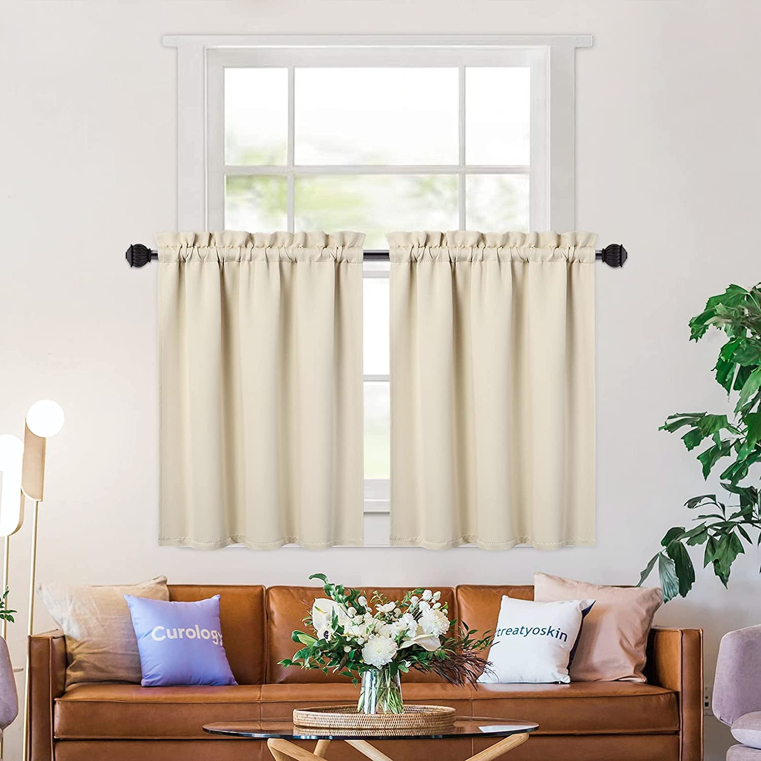 Kitchen Curtains  Curtains, Half window curtains, Kitchen curtains