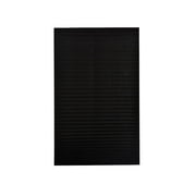 Blackout Pleated Window Shades Window Blind Blackout Light Block Cordless Black 35"X59", Polyester