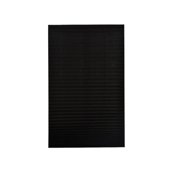 Blackout Pleated Window Shades Window Blind Blackout Light Block Cordless Black 35"X59", Polyester