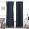 thumbnail image 1 of Blackout Rod Pocket Window Treatment Curtain Drape Panels for Livingroom, 52" Wide x 84" Long, 2 Pieces-Navy Blue, 1 of 4
