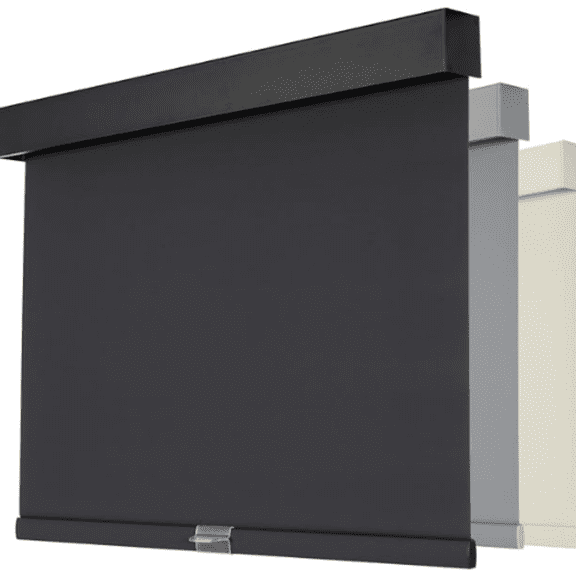 Blackout Roller Blinds for Windows, Cordless Free-Stop Roller Shades with Valance, Thermal Insulated Fabric Window Blinds, UV Protection Shades for Home and Bedroom (Black,47" W x 72" H)