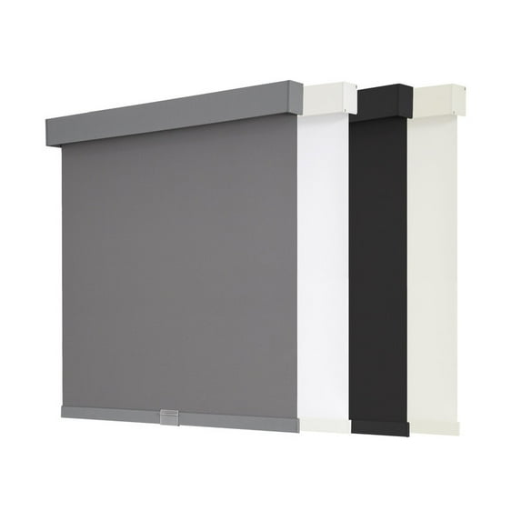 Blackout Cordless Blinds with Valance by AOSKY for Home & Office, Free-Stop, Thermal Insulated, UV Protection, Multiple Colors Available.63" W x 72" H,Grey