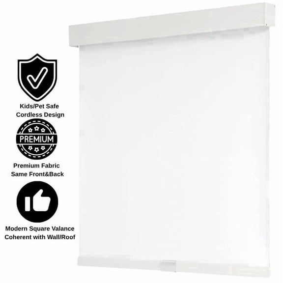 Blackout Roller Shades Cordless Blinds for Windows, Free-Stop Shades with Valance, 63W*70H