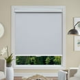 thumbnail image 1 of Blackout Roller Shades, Cordless Roller Window Blinds with Thermal Insulated for Office, Living Room, Bedroom, Kitchen, Easy Installation--Blackout Light Grey+25"W x 199"H, 1 of 7