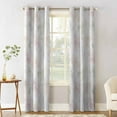Blackout Room Darkening Curtains, Pink and White Flowers Thermal
