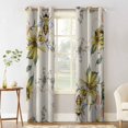 Blackout Room Darkening Curtains, Summer Bohemian Bee with Yellow