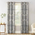 Blackout Room Darkening Curtains, Vintage Abstract Ethnic Style Flowers