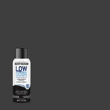 Blackout, Rust-Oleum Low Odor Premium Matte Spray Paint- 11 oz