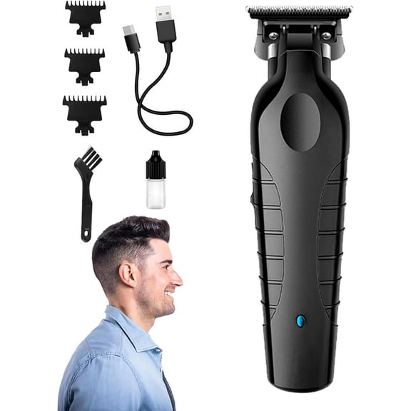 Blackout Trimmer 2.0 Zero GRAP, Black Out Trimmer Plus, Barbers Tonic Black Out Trimmers Zero Gap, Cordless Rechargeable Zeros-Gapped Safety Razor Hair Clipper for Men (1 Sets)