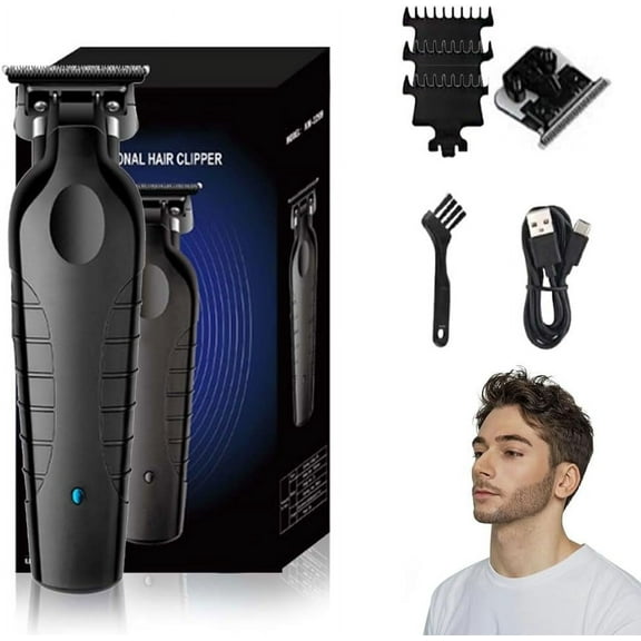 Blackout Trimmer Plus Zero Gap, 3-in-1 Zero Gapped Blade Sharp Razor, Cordless Rechargeable Zero-Gapped Safety Razor Hair Clipper for Men (1pcs)