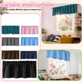 thumbnail image 1 of Blackout Valance Curtains Waterproof Soft Rod Pocket Valance for Kitchen and Bathroom Window Room Darkening Valances for Bedroom Black L, 1 of 3