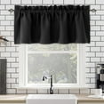 thumbnail image 1 of Blackout Valance Curtains for Kitchen & Living Room | 57x18 Inch Window Valance | Light Blocking, Polyester Fabric, Rod Pocket Design | 1-Pack, 1 of 5