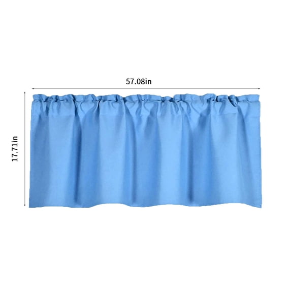 Blackout Valances for Small Windows Thermal Insulated Short Curtains Privacy Decorative Rod Pocket Shade for Kitchen/Living Room/Cafe/Bathroom/Laundry