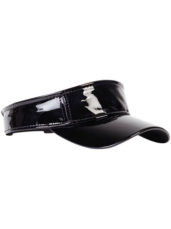 Blackout Visor, Summer PVC Topless Baseball Hat, Adjustable Sunscreen Cap with High Gloss Finish