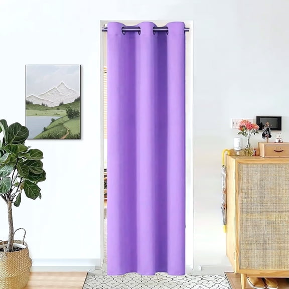 Gorgeou Home Linen Blackout Window Curtain 84 "L 1 Panel K68 Lilac Thermal Top Grommets for Bedroom Closet Divider Room Home Décor