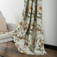 thumbnail image 1 of VOGOL Blackout Window Curtains for Patio Sliding Door, Classic Floral Pattern Linen Textured Room Darkening Curtain and Drapes for Bedroom, 2 Panels Set, W52xL96 inch, Yellow, 1 of 8