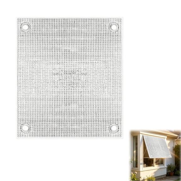 Blackout Window Film Heat Control, Aluminum Foil Privacy Cover, Sun Blocking Thermal Insulation Window Cover for Room RV with Suction Cups