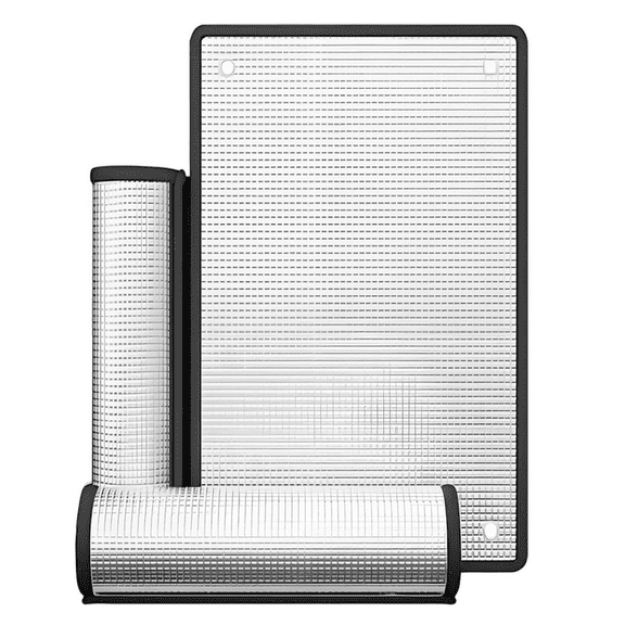 Blackout Window Film Heat Control, Anti-UV Aluminum Foil Sun Blocking Privacy Window Cover, Thermal Insulation Room Darkening with Suction Cups Reusable