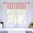 thumbnail image 1 of Blackout Window Valance for Bedroom Kitchen Bathroom Living Room Darkening Rod Pocket Curtain Valance, Thermal Insulated Window Treatment 1 Panel, 52 x 18 Inches, Baby Pink, 1 of 6