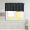 thumbnail image 1 of Blackout Window Valance Rod Pocket Curtains, Window Treatment 2 Panels, 39x20 inches, 1 of 5