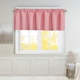 thumbnail image 1 of Blackout Window Valance Rod Pocket Curtains, Window Treatment 2 Panels, 39x20 inches, 1 of 5