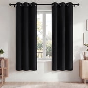Blackout Curtains, 42 x 72 Inch Blackout Curtains Set of 2, Room Darkening Drapes with Grommet Top, Light Blocking & Energy Saving Curtains for Bedroom and Livi