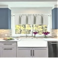 thumbnail image 1 of Blackout thermal insulated 1pc TVLO white valance curtain for kitchen, bathroom, bedroom short window rod pocket home decor 54 inch x 18 inch, 1 of 3