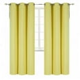 thumbnail image 1 of Blackout window curtain for living room / bedroom drapes divider room panel thermal grommet Set of 2 panels , 37 by 84 inch, YELLOW color K68, 1 of 7