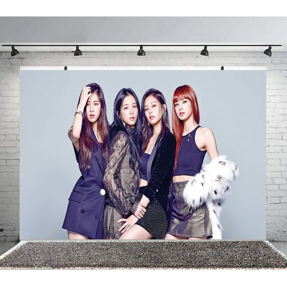 Blackpink Backdrop Banner Party Supplies Poster Movie Theme Background for Photography Kids Birthday Decorations