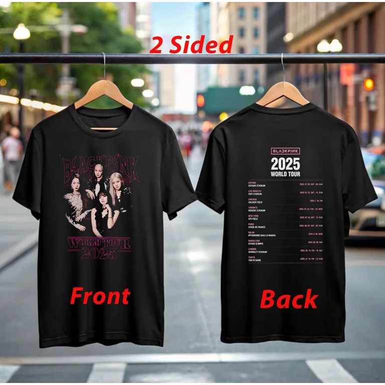 BLACKPINK deadline ソウルコン クロップ Tシャツ M Blackpink Deadline World Tour 2025 T-Shirt Official Concert
