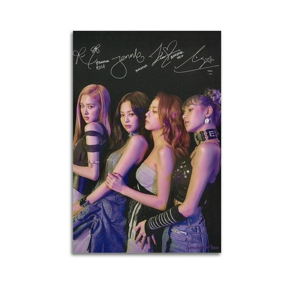 Blackpink Group Anime Star Music Picture Wall Art Painting Canvas Posters Artworks Gift Room Aesthetic