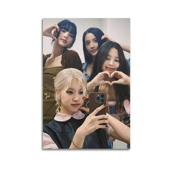 Blackpink Group Anime Star Music Picture Wall Art Painting Canvas Posters Artworks Gift Room Aesthetic
