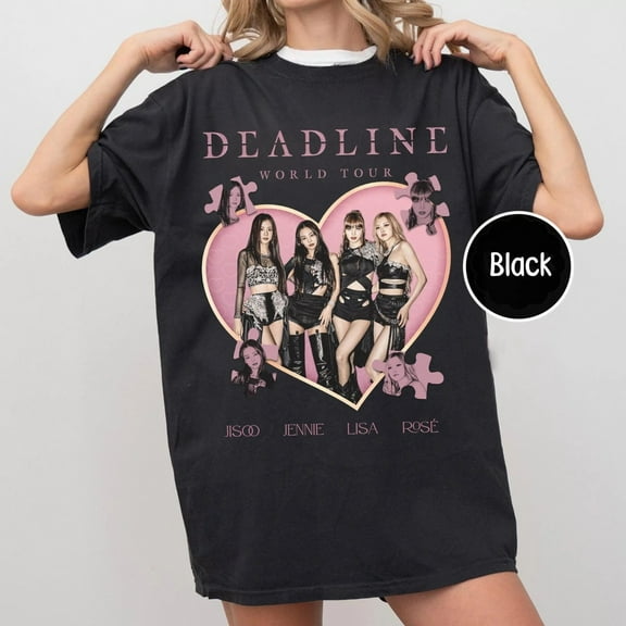 Blackpink Retro Deadline 2025 World Tour Shirt